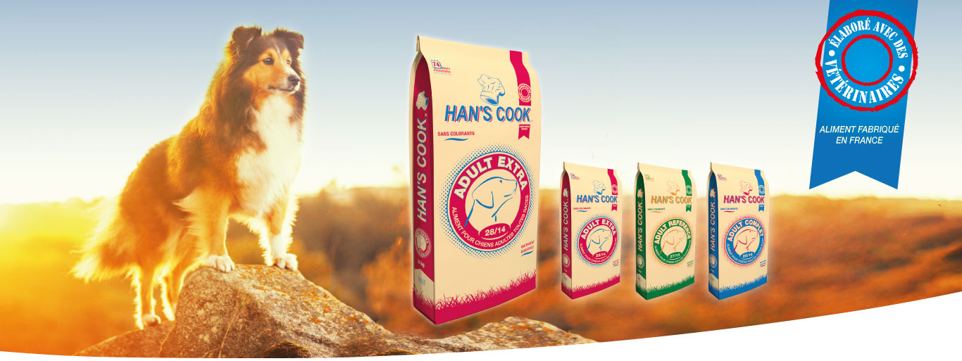 Gamme croquettes pour Chien Han's Cook